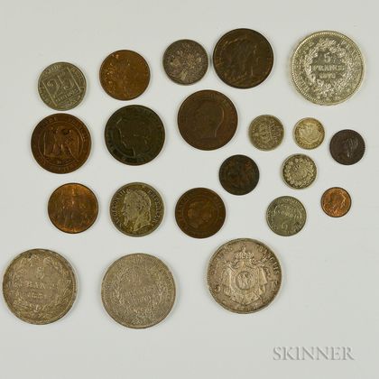 Small Group of French Coins