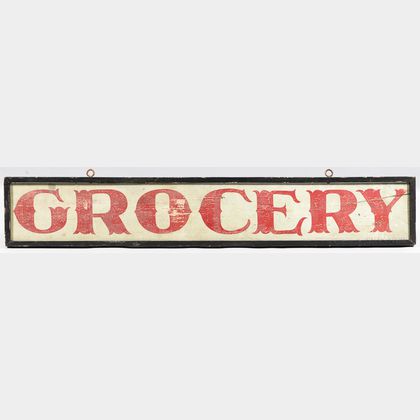 Painted "GROCERY" Sign