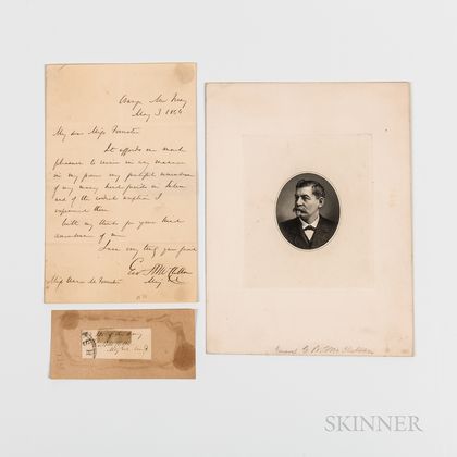 McClellan, George B. (1826-1885) Autograph Letter Signed, Clipped Signature and Engraved Portrait.