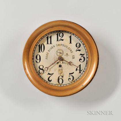 Fore River Shipbuilding Co. Wall Clock